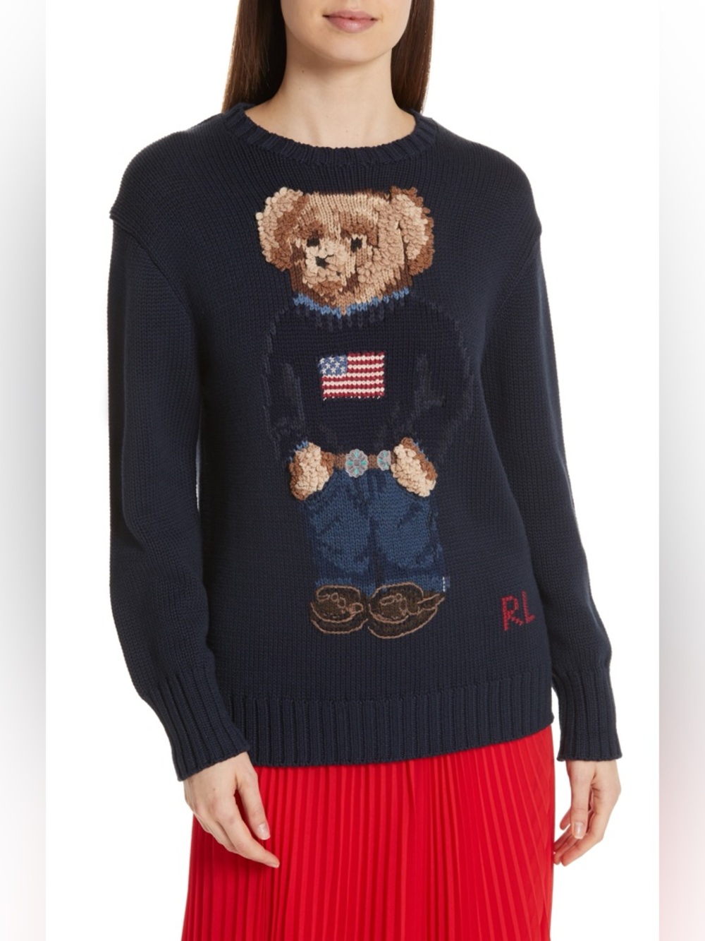 Polo Ralph Lauren navy polo bear sweater